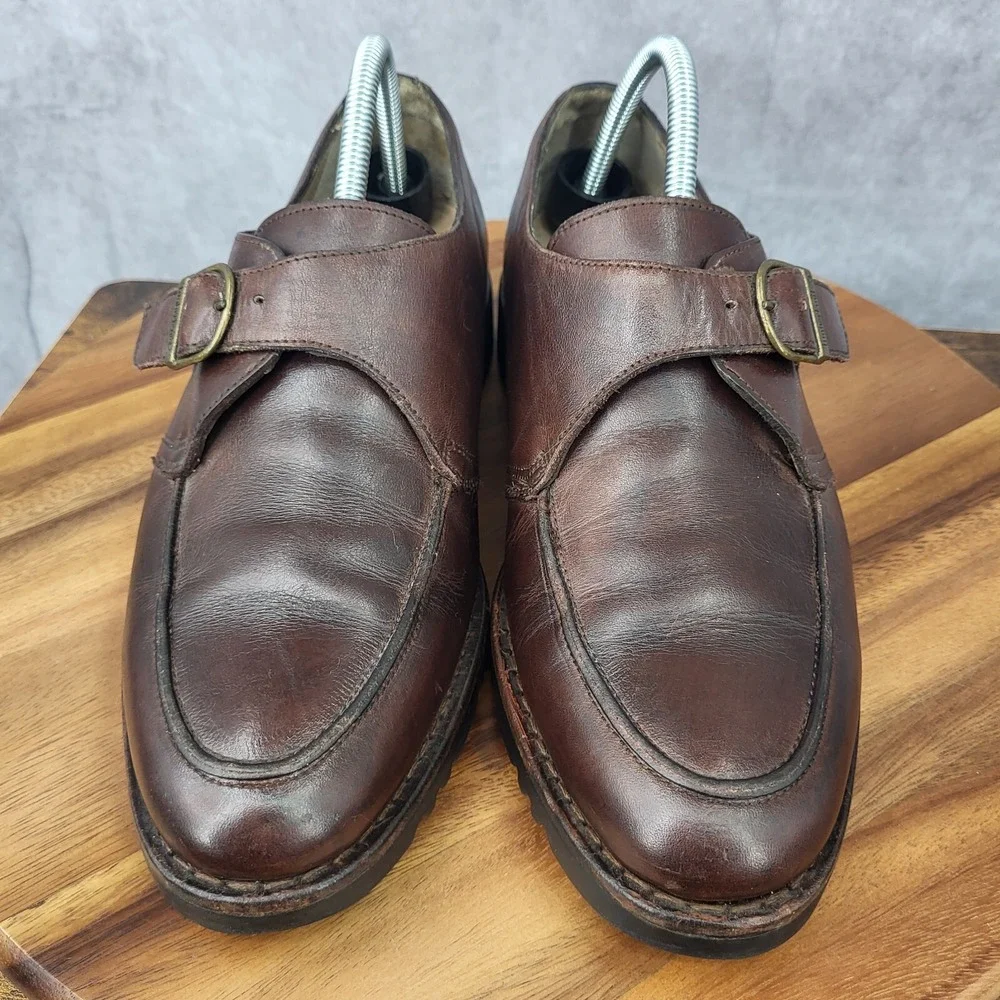 Timberland Monk Strap Shoes Mens 9 Brown Leather Casual Dress Shoes‎ 60048